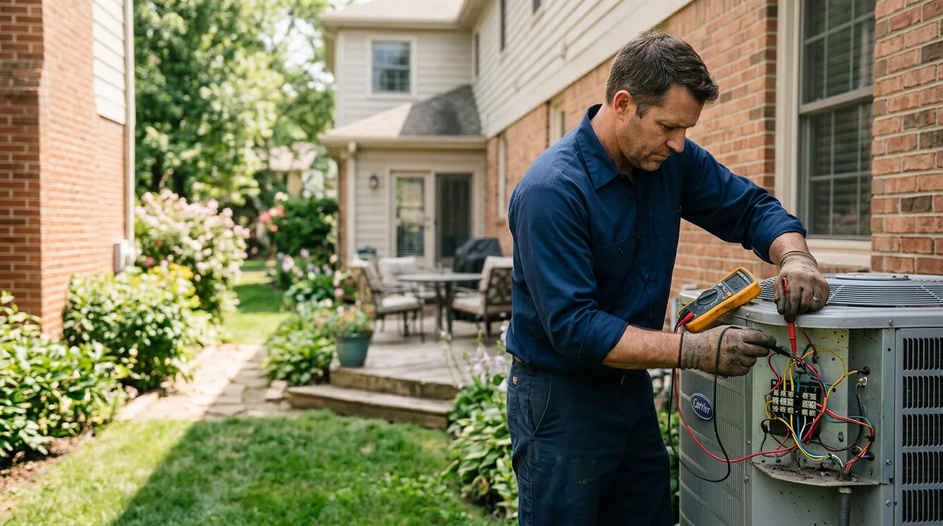 HVAC technician working near Page, WV